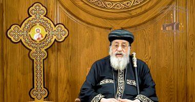 Pope Tawadros Dam AlNahda occupy me as a whole of the Egyptians and trust the solution of the crisis