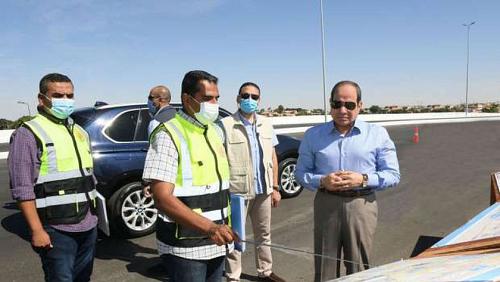 Sisi follows the development of roads and new axes in Grand Cairo