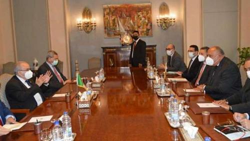 Libya and Africa at the top of foreign ministers of Egypt and Algeria