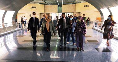 The guests of Egypt come to the National Museum of Egyptian Civilization