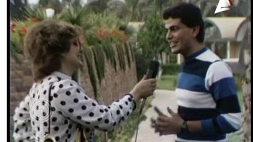 Amr Diab in the first TV interview I have 21 years old text and psychology I am a singer