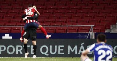 Summary and goals of Atletico Madrid vs Real Sociedad in the Spanish league