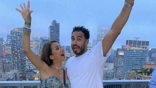 The latest appearance of Nelly Karim and her husband Hisham Ashour after the month of honey