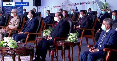 The opening of new projects in Ismailia began in the presence of Sisi