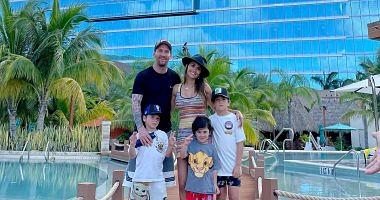 Lionel Messi continues to celebrate Cuba America with his wife and children