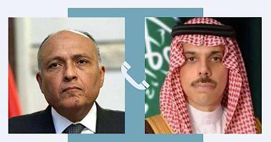 Foreign Minister discusses with his Saudi counterpart developments in the occupied Jerusalem