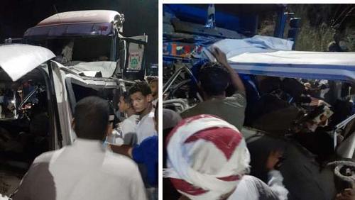 Frank details in the Aswan Microbus accident kneaded in an unknown tray and bodies
