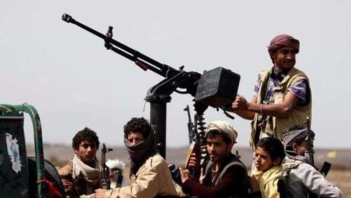 Yemeni Minister of Information Al Houthi militias holding oil tankers