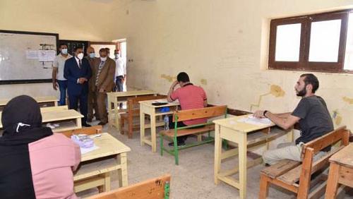 Today AlAzhar secondary school students perform English language exam