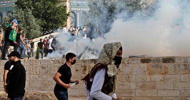 The outbreak of confrontations between Palestinians and the occupation forces in several areas of Jerusalem