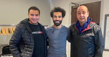 Mohamed Salah in the scenes of his dialogue with Amr Adib inside Anfield Stadium