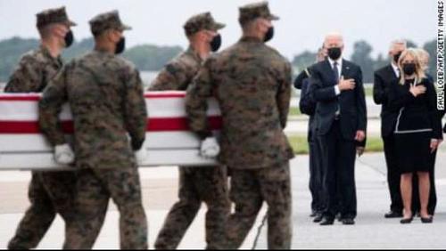Biden receives bodies of 13 US soldiers victims of Kabul attack