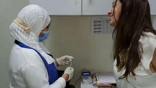 Nermin AlFaki receives the second dose of Corona vaccine
