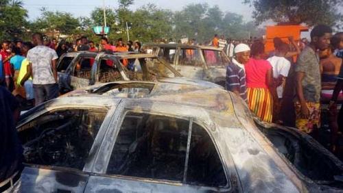 The victims of fuel tanker explosion in Sierra Leone to 99 people were killed
