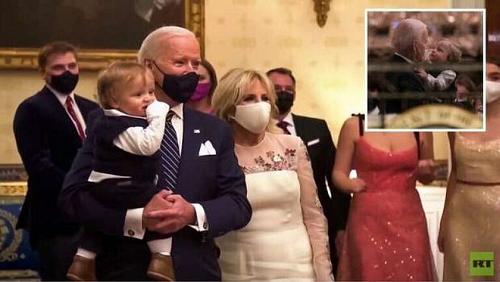 Biden announces a cold decrease due to kisses his grandson of Bo is not Corona
