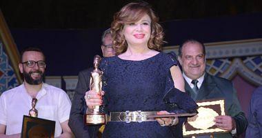 Honoring Elham Shahin Khaled El Sawy and Khaled Zaki with a book and cinema pictures