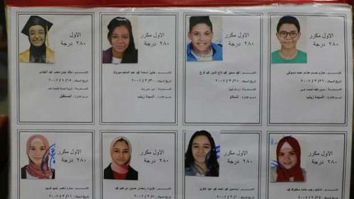 The names of the early certificate 2021 Cairo Governorate
