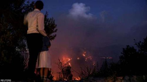 The renewed forest fires in Jerusalem to evacuate and close roads