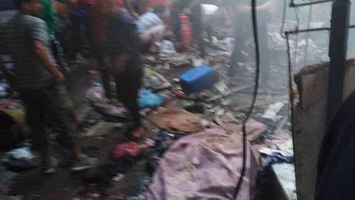 The explosion of Iraq today dozens of dead and wounded in the market of Hawilat in Baghdad