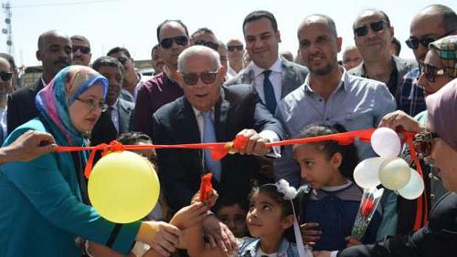 The start of the development work of Zaidan Sanad Elementary School south of Port Said