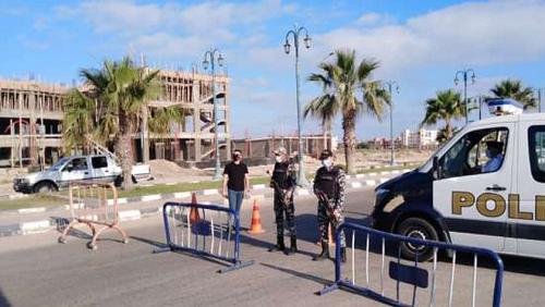 New Damietta closes ports leading to the beach area and the central garden