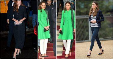 Casual for Klaske Witness the best choices Kate Middleton for shoes