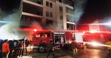 Control of a fire broke out on a poultry farm and the cylinders in Qena