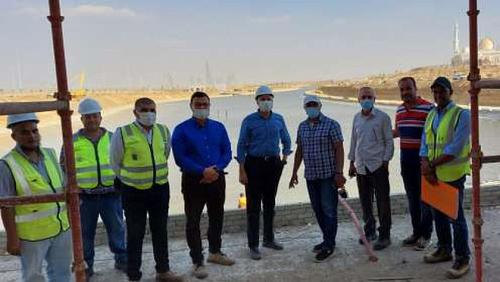 Housing officials in a tour of the administrative capital of project inspection and their implementation