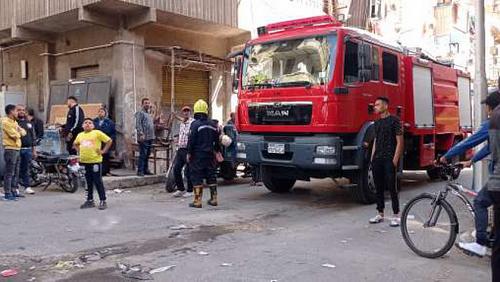 Control of a limited fire broke out in an apartment hall in Azbakeya without loss of life
