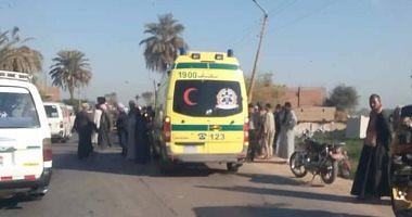 A housewife was killed in the highest traffic accident Naga Hammadi