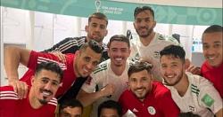 الشاب خالد يحتفل مع نجوم الجزائر بعد رباعيه السودان فى كاس العربصور
