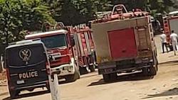 عاجل حريق في معهد المساحه بالهرم و5 سيارات اطفاء للسيطره علىه