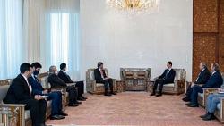 وزير خارجيه الامارات في اول زياره لدمشق ندعم جهود الاستقرار في سوريا