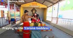 معبد للطائفة الهندوسية لتكريم وباء كورونا COVID21