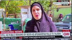 حقيقه ظهور مراسله سي ان ان بـالحجاب والعبايه في افغانستان