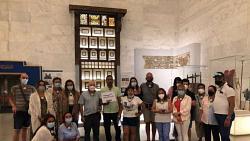 الفوج السياحي الاسباني يزور متحف الحضاره المصريه بالفسطاط