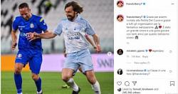 نجم كرة القدم على Instagram ريبيري وبيرلو في المباراة الأسطورية
