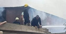 شب حريق في 3 منازل في قرية اطفيح مكافحة حريق الدفاع المدني