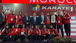 وزير الرياضه الكاراتيه المصري يصنع الانجازات في الدوري العالمي بالغرب