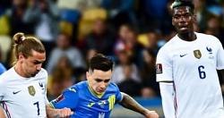 منتخب فرنسا يتاخر بهدف امام اوكرانيا بالشوط الاول فى تصفيات كاس العالم