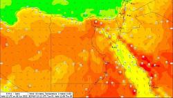 حاله الالاحوال الجويه غدا الثلاثاء 1272022 في مصر القاهره تصل لـ36 درجه
