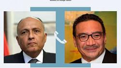وزيرا خارجية مصر وماليزيا يبحثان دعم العلاقات الثنائية بين البلدين