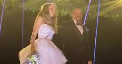 وترك عروسه ومروش هشام عباس يحتفل بزفاف ابنته أمام أحد نجوم الفن